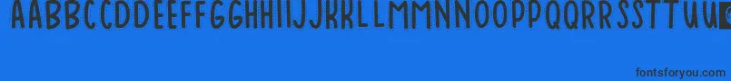 Baduy Font – Black Fonts on Blue Background