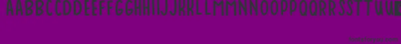Шрифт Baduy – чёрные шрифты на фиолетовом фоне