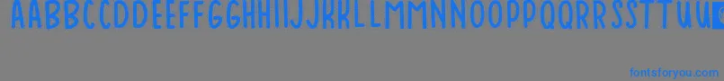 Шрифт Baduy – синие шрифты на сером фоне