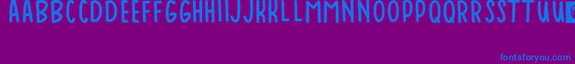 Шрифт Baduy – синие шрифты на фиолетовом фоне