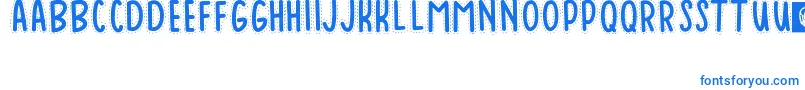 Baduy Font – Blue Fonts on White Background