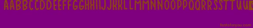 Шрифт Baduy – коричневые шрифты на фиолетовом фоне