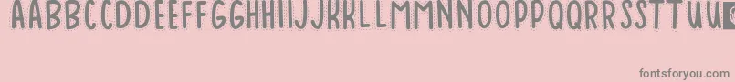 Шрифт Baduy – серые шрифты на розовом фоне