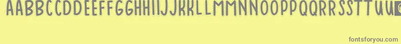 Baduy Font – Gray Fonts on Yellow Background