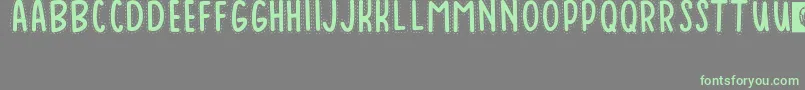 Baduy Font – Green Fonts on Gray Background