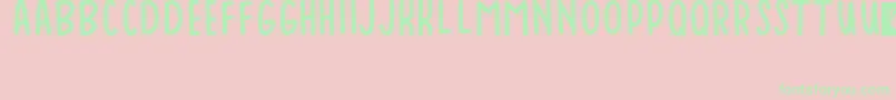 Baduy Font – Green Fonts on Pink Background