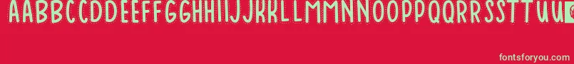 Baduy Font – Green Fonts on Red Background