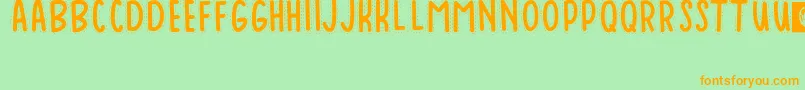 Baduy Font – Orange Fonts on Green Background