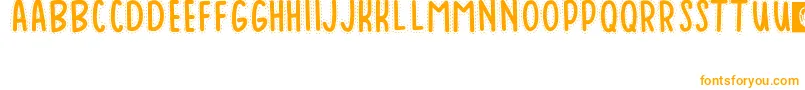Baduy Font – Orange Fonts on White Background
