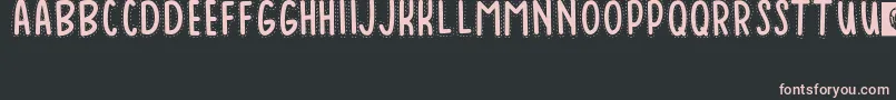 Baduy Font – Pink Fonts on Black Background