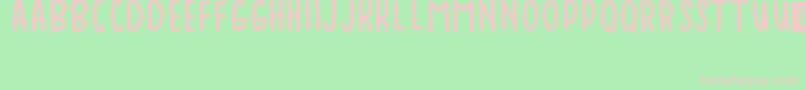 Baduy Font – Pink Fonts on Green Background