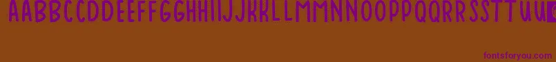 Baduy Font – Purple Fonts on Brown Background