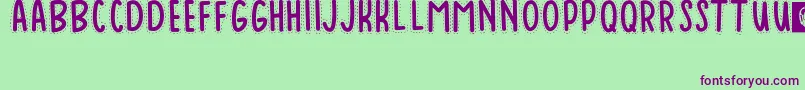 Baduy Font – Purple Fonts on Green Background