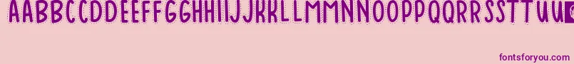 Baduy Font – Purple Fonts on Pink Background