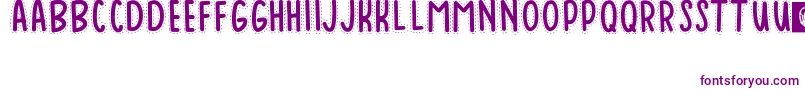 Шрифт Baduy – фиолетовые шрифты на белом фоне