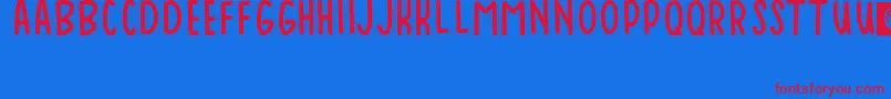 Baduy Font – Red Fonts on Blue Background