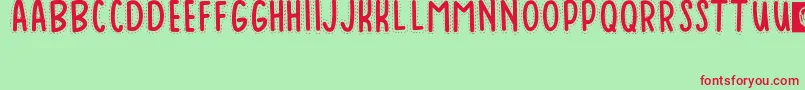 Baduy Font – Red Fonts on Green Background