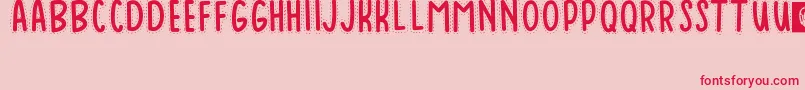 Baduy Font – Red Fonts on Pink Background