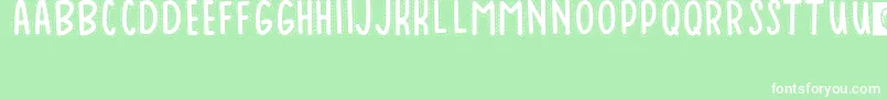 Baduy Font – White Fonts on Green Background