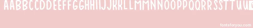 Шрифт Baduy – белые шрифты на розовом фоне