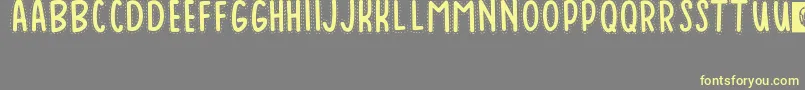 Baduy Font – Yellow Fonts on Gray Background