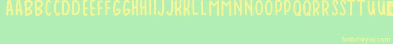Baduy Font – Yellow Fonts on Green Background
