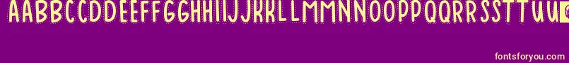 Baduy Font – Yellow Fonts on Purple Background