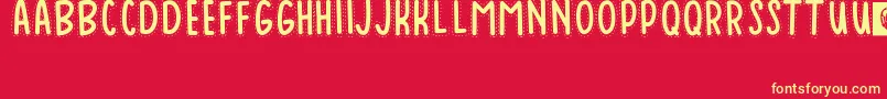 Baduy Font – Yellow Fonts on Red Background