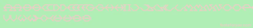 Inside Font – Pink Fonts on Green Background