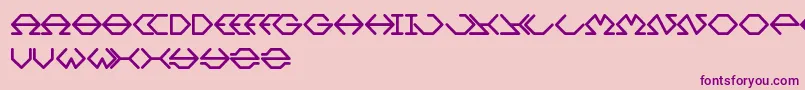 Inside Font – Purple Fonts on Pink Background