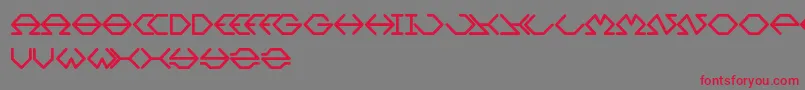 Inside Font – Red Fonts on Gray Background