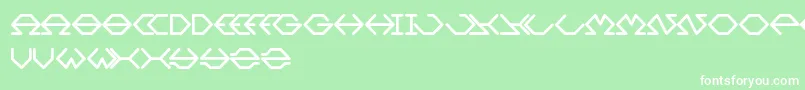 Inside Font – White Fonts on Green Background