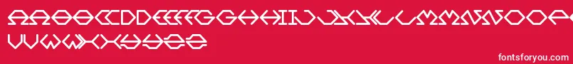 フォントInside – 赤い背景に白い文字