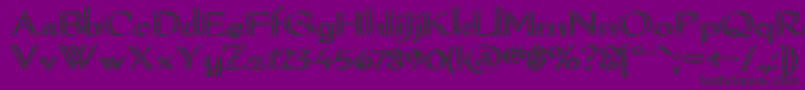 Pamelor Font – Black Fonts on Purple Background