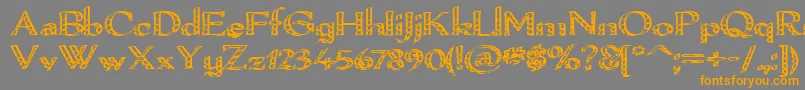 Pamelor Font – Orange Fonts on Gray Background