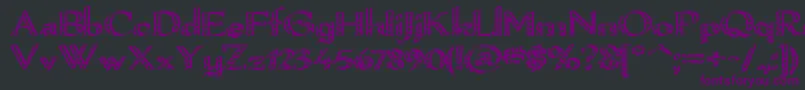 Pamelor Font – Purple Fonts on Black Background