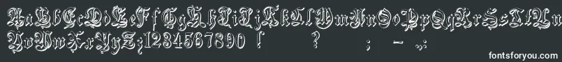 Zendaembossed Font – White Fonts
