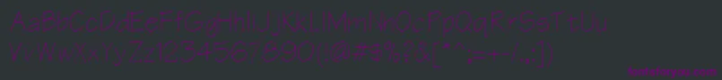 Шрифт Erackoi8 – фиолетовые шрифты на чёрном фоне