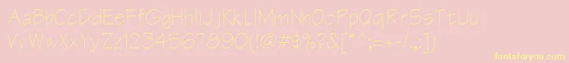 Erackoi8 Font – Yellow Fonts on Pink Background