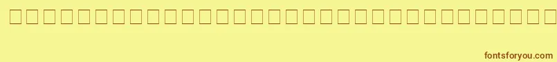 Шрифт CaesarOpen – коричневые шрифты на жёлтом фоне