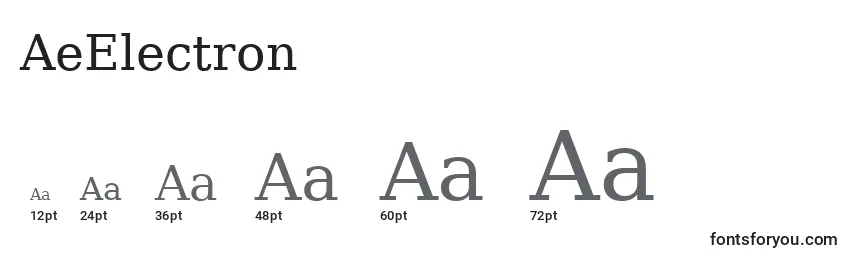 Размеры шрифта AeElectron