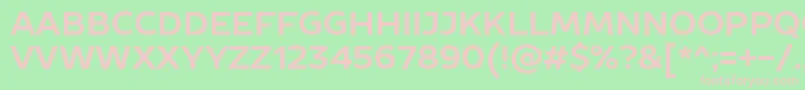 ProstoSansBold Font – Pink Fonts on Green Background