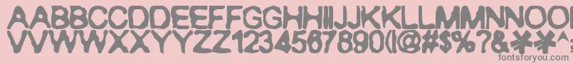 Saiba mais sobre a fonte Ranxerox Fonte Ranxerox – fontes cinzas em um fundo rosa