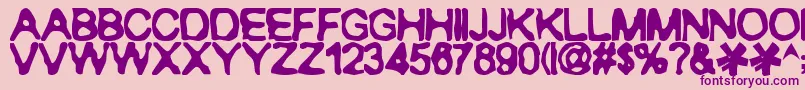 Ranxerox Font – Purple Fonts on Pink Background