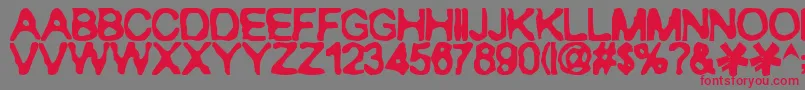 Ranxerox Font – Red Fonts on Gray Background