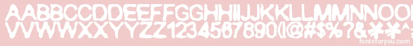 Ranxerox Font – White Fonts on Pink Background