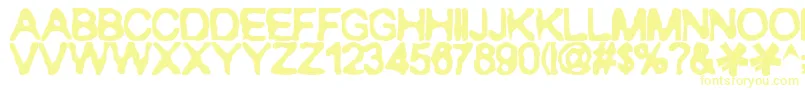 Czcionka Ranxerox – żółte czcionki