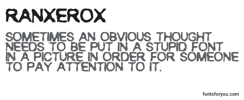 Обзор шрифта Ranxerox
