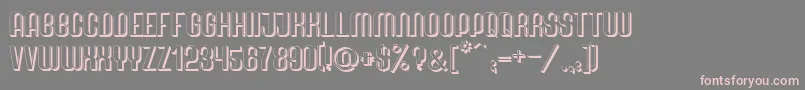 Quimbie3D Font – Pink Fonts on Gray Background