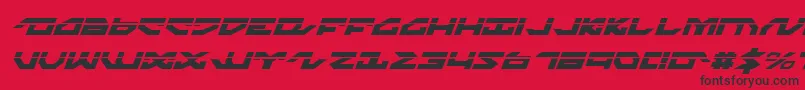 Nightrunnerlai Font – Black Fonts on Red Background